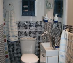 BAÑO AZUL CON DUCHA